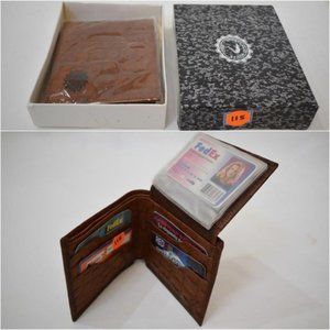 Italian Leather Crocodile Pressed Men Wallet 115